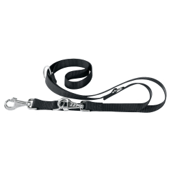 Correa Nylon Club Ga Negro para perros Ferplast