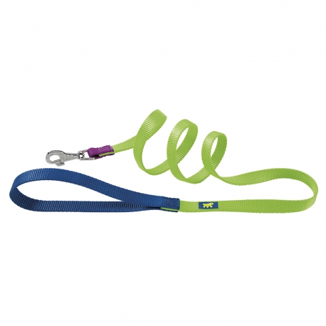 Correa Nylon Club G Green para perros Ferplast