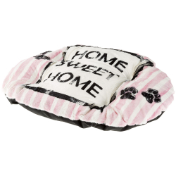 Cama Relax perro y gato Cushion Dove Grey Pink Ferplast