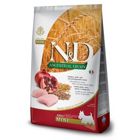 Farmina ND Dog Ancestral Grain Mini Pollo pienso para perros