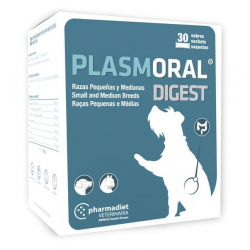 Plasmoral Digest alimento complementario para perros 30 sobres