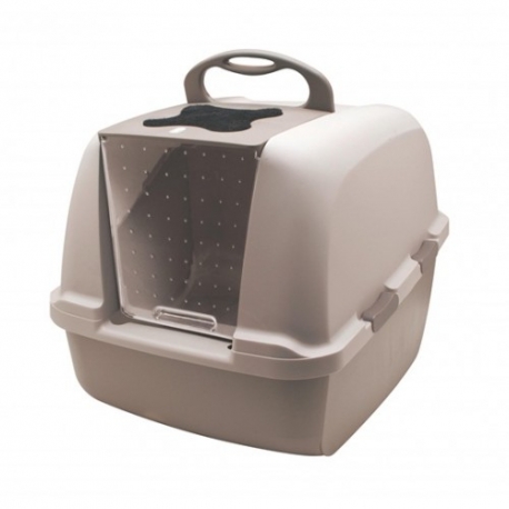 Catit Arenero Cerrado Jumbo Beige para gatos