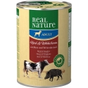 Real Nature Classic Latas Para Perros Adultos Ternera Jabalí