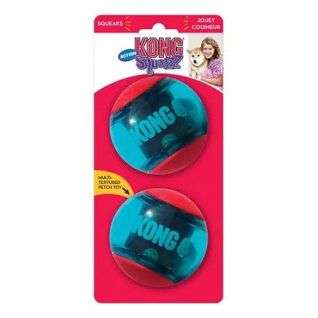 Kong Action Red Pack De Pelotas Para Perro