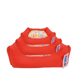 Cama Bold Go Letters Orange Para Perro