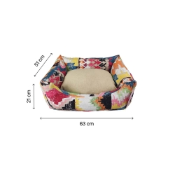 Cama Bold Key Beige Ethnic para perros