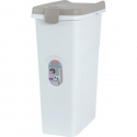 Comedero Inoxidable Melamina Blanco Trixie