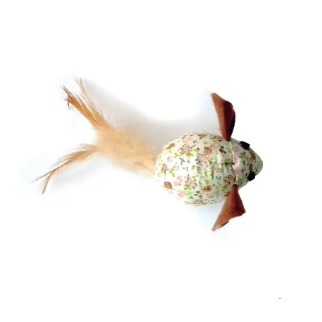 Raton Con Catnip Y Pluma Nayeco Para Gato 7 Cm