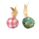 Pelota Con Catnip Y Pluma Nayeco Para Gato 7 Cm