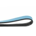 Correa Gloria Pets De Piel Acolchado Color Azul Para Perros