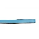 Correa Gloria Pets De Piel Acolchado Color Azul Para Perros
