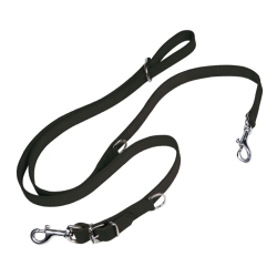Correa Multiposición Gloria Pets Piel Nobuk Color Negro