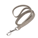 Correa Gloria Pets Nobuk Color Blanco Para Perros