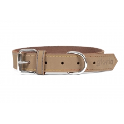 Collar Gloria Pets Nobuk Color Blanco Para Perros