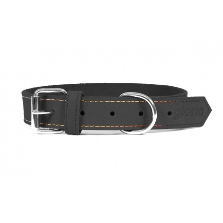 Collar Gloria Pets Nobuk Color Negro Para Perros