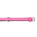 Collar Gloria Pets De Piel Acolchado Color Rosa Para Perros