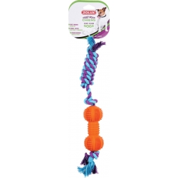 Juguete Hueso Con Cuerda Goma Zolux Para Perro 12 Cm
