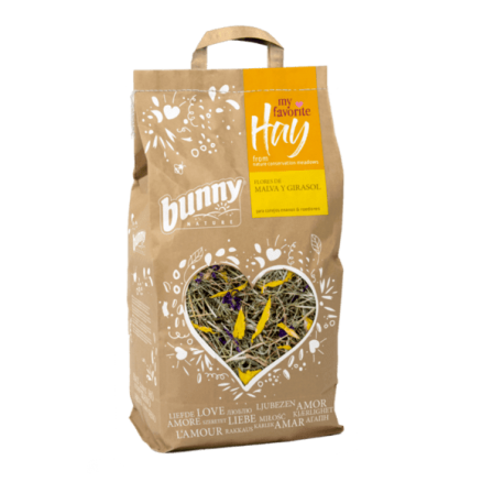 Bunny Heno Prados Conservados Petalos Girasol Malva 100 g
