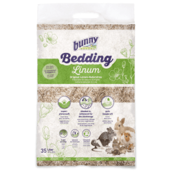 Bunny Lecho Natural Lino 35 L Para Conejos Y Roedores