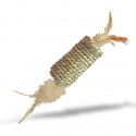 Juguete Rodillo Seagrass Plumas Gloria Para Gato 23 Cm