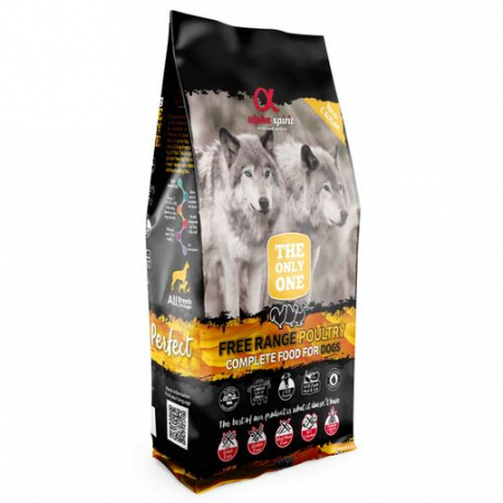 Alpha Spirit Pienso para perros Free Range Poultry con Aves de corral