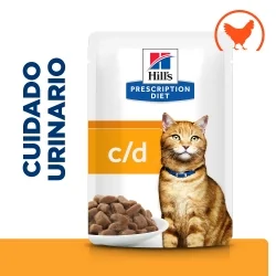 Pack sobres Hill's Prescription Diet c/d Multicare Urinary Cuidado Urinario para gatos con pollo