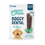 Sticks dentales para perros grandes Edgard & Cooper con menta y fresa