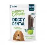 Sticks dentales para perros medianos Edgard & Cooper con manzana y eucalipto