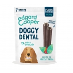 Sticks dentales para perros medianos Edgard & Cooper con menta y fresa
