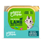 Pack de comida húmeda para gatos Edgard & Cooper con cordero y pollo