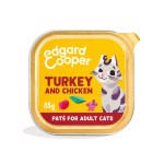 Pack de comida húmeda para gatos Edgard & Cooper con pavo y pollo