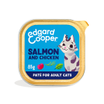 Pack de comida húmeda para gatos Edgard & Cooper con salmón y pollo