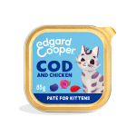 Pack de comida húmeda para gatitos Edgard & Cooper con pollo