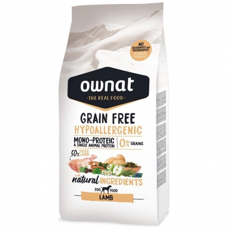 Ownat Grain Free Hypoallergenic-Hipoalergénico con Cordero para perro (1)