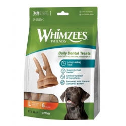 Whimzees Antler Snack Dental L Para perros Grandes