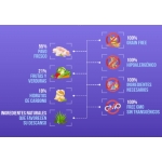 Custom Puppy Cenas Pienso para cachorros con Pavo y Vegetales