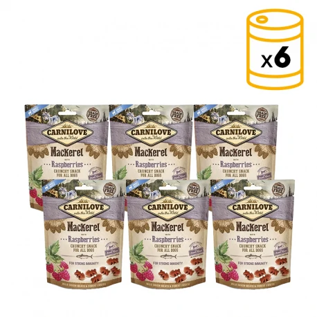 Snack Crunchy Caballa con Frambuesas