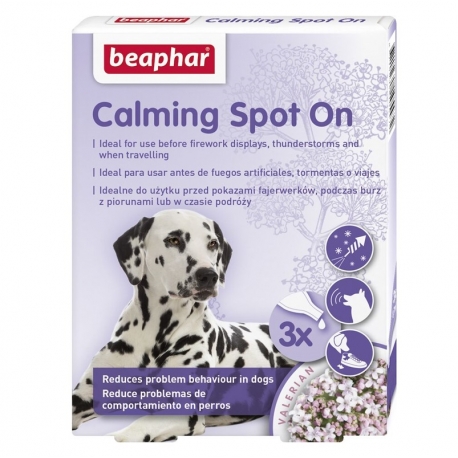 Beaphar Calming Spot On Pipetas Calmantes para Perros 3x 0,7 ml.