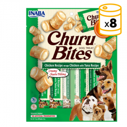 Pack Churu Dog Adult Bites de Pollo Con Atun 8x96gr