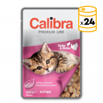 Calibra cat kitten pouch comida húmeda pavo pollo