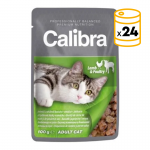 Calibra cat pouch comida húmeda pollo ternera
