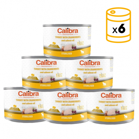 Calibra cat sterilised comida húmeda pavo arandanos