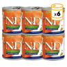 Pack latas Farmina ND Dog Pumpkin comida húmeda para perros con cordero