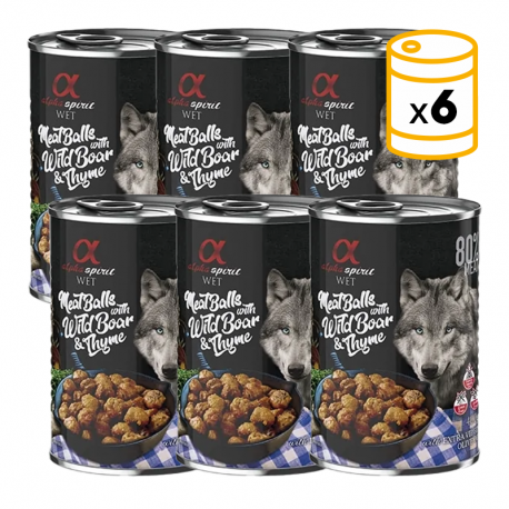 Alpha Spirit-Albóndigas de Jabalí y Tomillo para Perro (1)