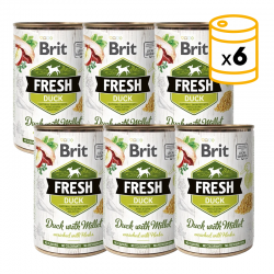 Brit fresh pato mijo latas para perro