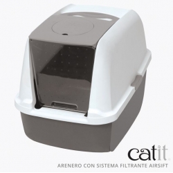Catit Arenero Cerrado Gris para gatos
