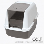 Catit Arenero Cerrado Gris para gatos