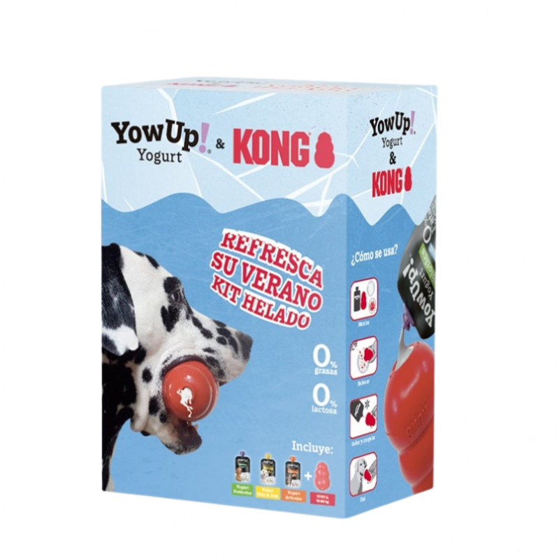 Kit Refrescante Para Perros Yogurt Helados Yow Up +  Kong 1 Unidad.