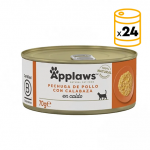 Applaws Latas de Comida Húmeda en Caldo para Gatos con Pollo y Calabaza