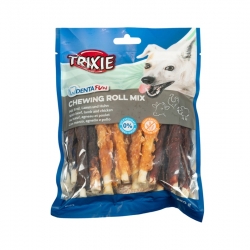 Trixie Mix Rollitos Snack para Perros con Pollo, Cordero y Ternera 10 cm